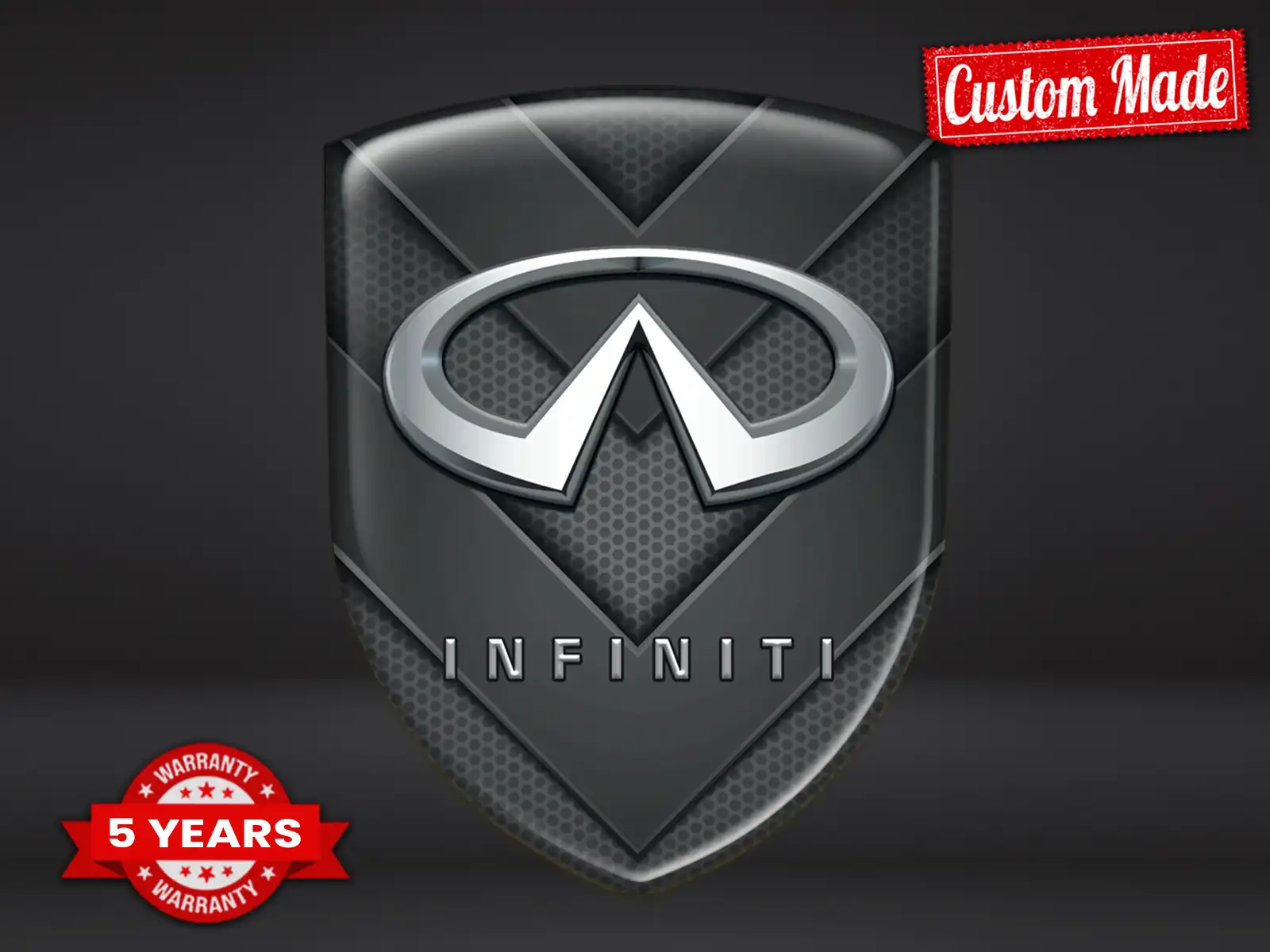 Infiniti Custom Dome Aufkleber Glänzendes Finish Dome Badge